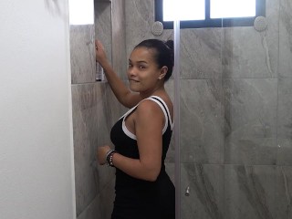 I record my stepsister taking a bath and hair care session. Complete video on my UViU. -XattlaLust-