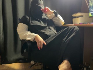 Moroccan milf spread her legs and received hot cum in her pussyقامت الجبهة المغربية بنشر ساقيها وتلق