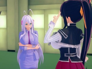Akeno guards the door while I fuck Kuroka | DXD NTR Mandess 8 | Full Movie on Patreon: Fantasyking3