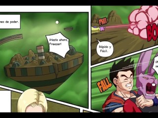 Gohan se folla a Androide 18 en medio del torneo de poder