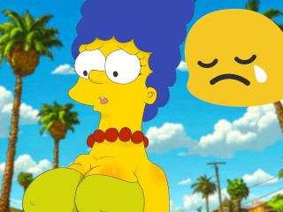 Marge sucked cock on the beach ! The Simpsons New Animation Dsanimation HENTAI 2025