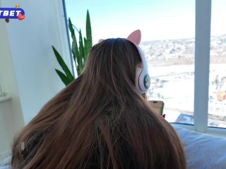 Sexy Big Natural Tits Step Sis Caught me with Tantaly toy Behind her Back