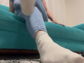 Dirty white socks brainwash for losers