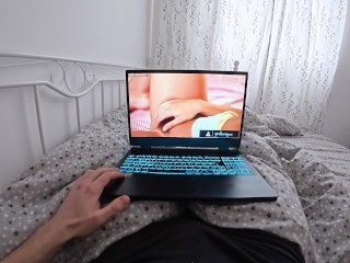 Watching Lana Rhoades Lesbian Scissoring  | POV Cum All Over Myself💦
