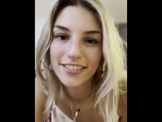 18 Year Old Step Daughter Begs Step Dad To Fill Her Pussy With Cum