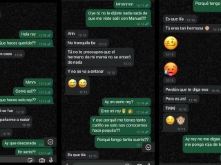 PREMATURE CREAMPIE ~ I Chat On WhatsApp With My 48 Year Old StepAunt & She Bring Me A Piece Of Cake