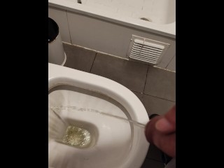 He masturbates after urinating