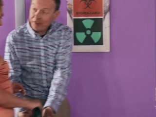 TRANS ANGELS - Kalli Grace Is On A Date But Can't Resist Getting A Taste Of Hot Guy Michael's Cock