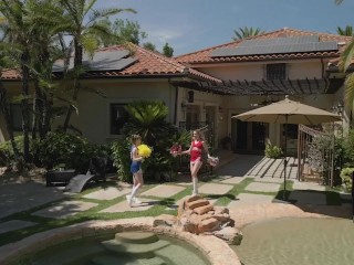 GirlGirlXXX - Sweet Pink Glistening Pussy Girl On Girl Brunch (Cecelia Taylor & Andi Avalon)