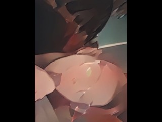 Animated Snowbunny Sucking BBC