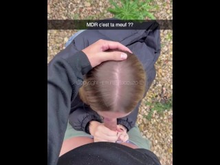 Cheat Snap Française - Petite blonde trompe son mec avec son meilleur pote !