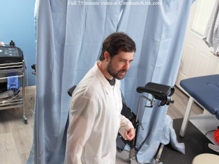 Amnesia patient Isabel Love embarrassing orgasms at the gynecologist